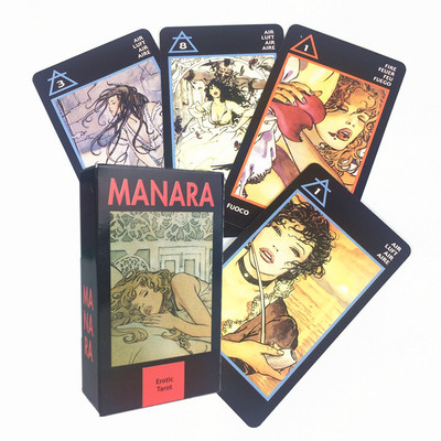 2020 Висококачествени нови карти Tarot of Manara от Milo Manara PDF Ръководство Карти за игра за парти игра