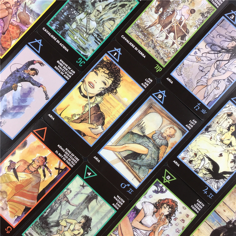 Milo Manara 2020-as kiváló minőségű új Tarot of Manara kártyák PDF Útmutató Kártyák társasjátékokhoz