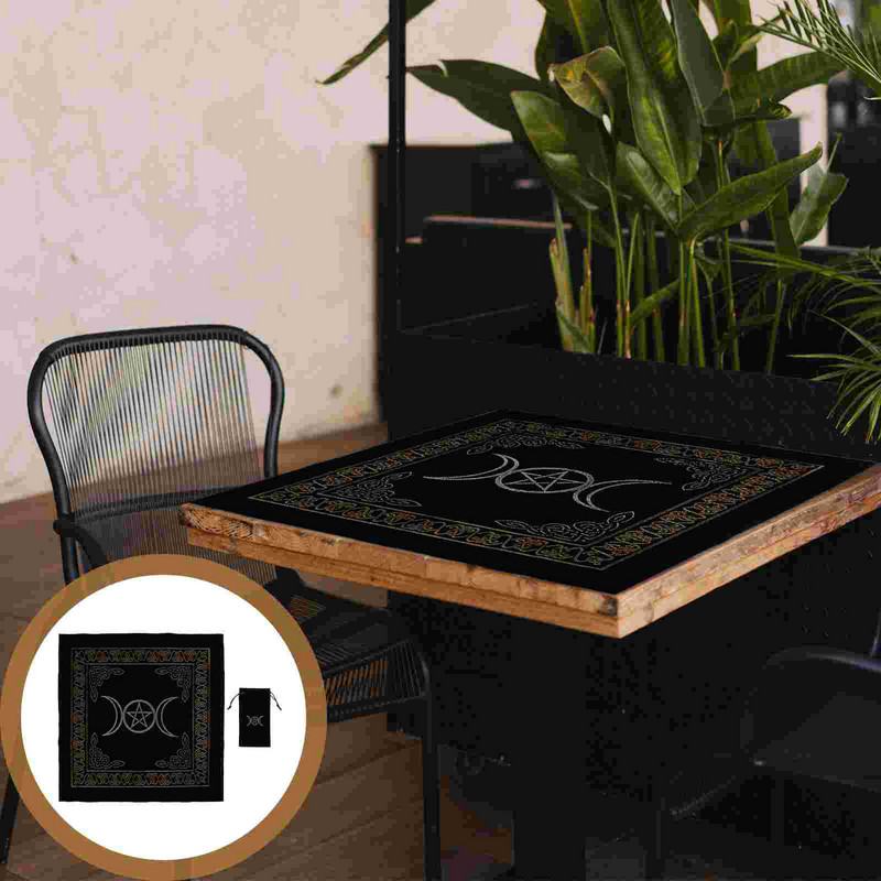 Πανί Ταρώ Μαντικό Τραπεζομάντιλο Τραπέζι Wicca Pouch Mat Cardsaltar Αστρολογία Ταπετσαρία Πεντάλφα Ειδική τσάντα αποθήκευσης Flannelette