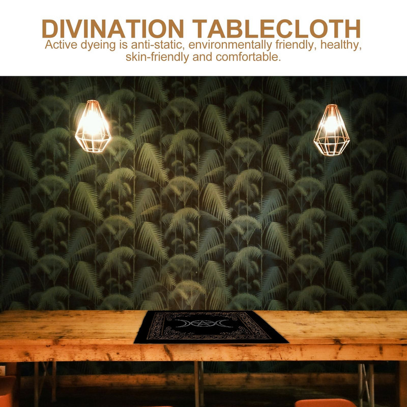 Πανί Ταρώ Μαντικό Τραπεζομάντιλο Τραπέζι Wicca Pouch Mat Cardsaltar Αστρολογία Ταπετσαρία Πεντάλφα Ειδική τσάντα αποθήκευσης Flannelette