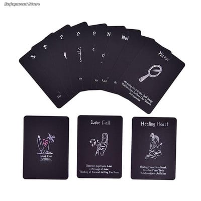 1 σετ Κάρτες Love Oracle Κάρτες Ταρώ Μαντικές κάρτες επιτραπέζιου παιχνιδιού