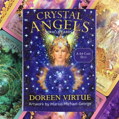 Crystal Angel Oracle Cards Ανθεκτικές Μοντέρνες κάρτες Ταρώ με όμορφη ζωγραφική