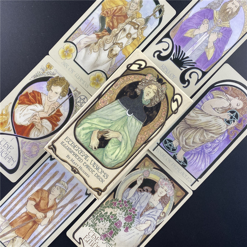 Ediția a 2-a The Star Tarot Deck Joc de masă pentru petrecere de petrecere a timpului liber Cărți Oracle cu Ghid