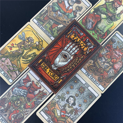 Varjatud Tarot 78 ennustamiskaarti, komplekt Oraakli kaart Õudusunenägu enne jõulu mas Ennustamine Räägi tulevikule mänguasja lauamäng