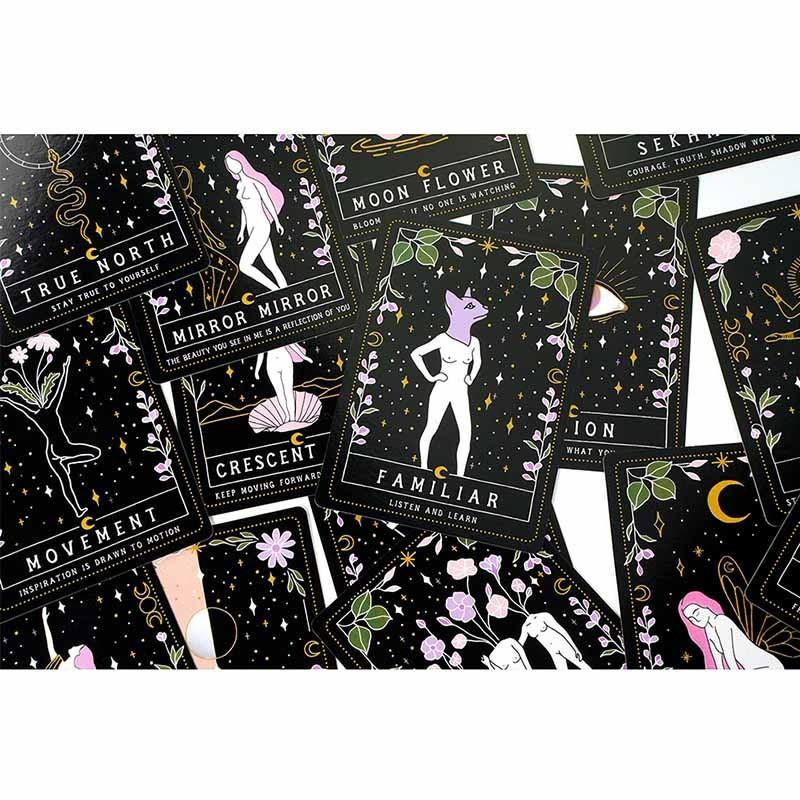 Újhold boszorkány Oracle kártyák angol verzió Tarot kártyakészlet Társasjátékok Parti szórakoztató játékok A legjobb ajándékok a Tarot kártya szerelmeseinek