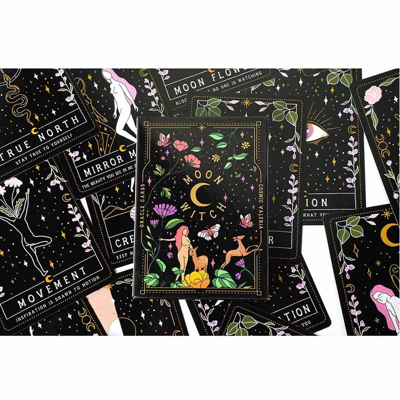 Újhold boszorkány Oracle kártyák angol verzió Tarot kártyakészlet Társasjátékok Parti szórakoztató játékok A legjobb ajándékok a Tarot kártya szerelmeseinek