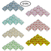 D10% kockakészlet 10 DB DND 10 oldalú kocka többoldalas játékokhoz. Kocka asztali sokszögű készlet, szerepjátékhoz