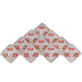 D10% Dice Set 10PCS for DND 10 Sided Dice Multi-sided Games Dices Desktop Polyhedral Set, for Role Playing Game