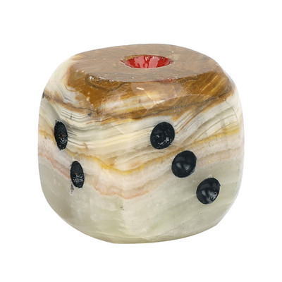 Käsitsi valmistatud kuubikuornament Art Roll Mäng Crafts Mineral Rock Stone toode