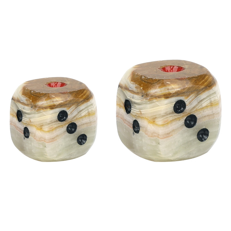 Kézzel készített kocka dísz művészi tekercs játék kézműves ásványi kőzet termék