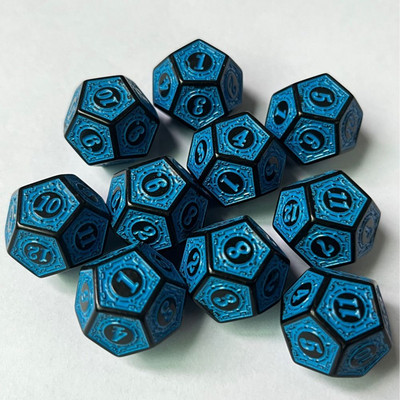 10 tk Glitter 12 küljega mitmetahuline lauamängu täringud d12 täringud matemaatika täringumängude jaoks akrüülist täringukomplekt lauapeomängude tarvis