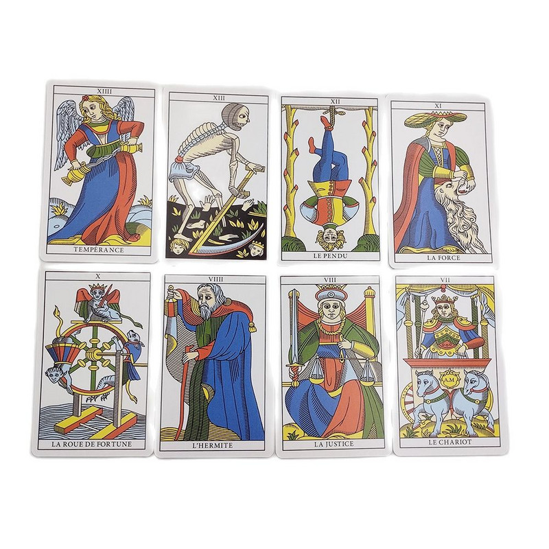 Marseille'i minitarot Tarot-tekk vaba aja peolaua mäng ennustamine ettekuulutus Oracle Cards meelelahutus lauamäng