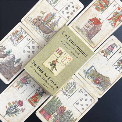 Scrying Ink Lenormand е тесте 36 карти с джобен размер колода Таро и карти Таро Оракул