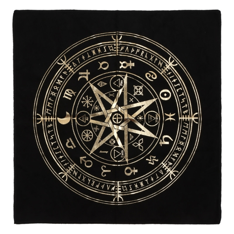 49x49cm Tarot asztali oltárterítő metafizikai társasjáték szőnyeg Inga jóslás oltár asztalterítő társasjáték kártyalap
