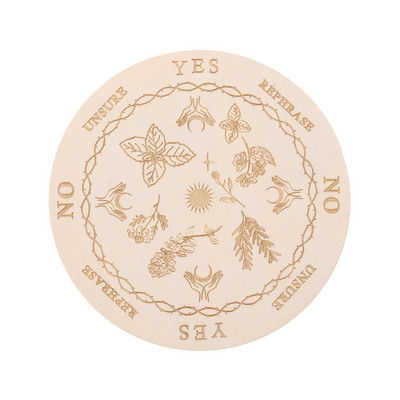 Puidust pendellaud Kuutähe ennustamisega Energia nikerplaadiga Tervendav Meditatsioonilaud Ornamendid Metafüüsiline Altar