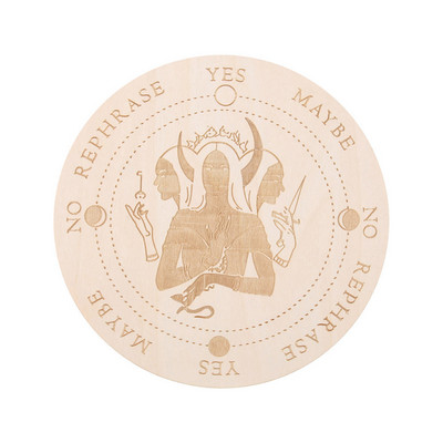 Puidust pendellaud Kuutähe ennustamisega Energia nikerplaadiga Tervendav Meditatsioonilaud Ornamendid Metafüüsiline Altar