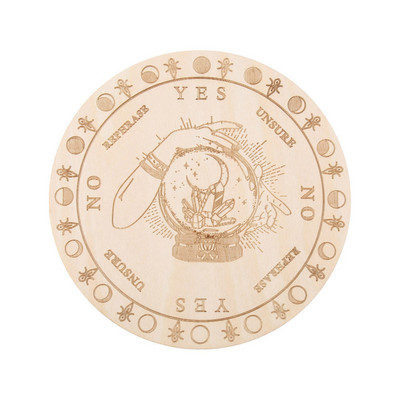 Puidust pendellaud Kuutähe ennustamisega Energia nikerplaadiga Tervendav Meditatsioonilaud Ornamendid Metafüüsiline Altar