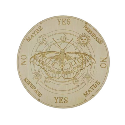 Puidust pendellaud Kuutähe ennustamisega Energia nikerplaadiga Tervendav Meditatsioonilaud Ornamendid Metafüüsiline Altar