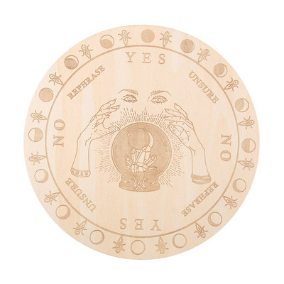 Puidust pendellaud Kuutähe ennustamisega Energia nikerplaadiga Tervendav Meditatsioonilaud Ornamendid Metafüüsiline Altar