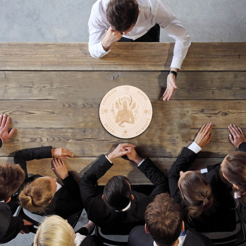 Puidust pendellaud Kuutähe ennustamisega Energia nikerplaadiga Tervendav Meditatsioonilaud Ornamendid Metafüüsiline Altar