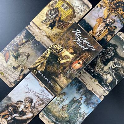 Cărți de tarot pentru pisici Kawaii Magie completă în engleză Citiți Soarta Deck Joc de masă Jocuri de familie Cadou de aniversare Roz Drăguț Încântător Oracol de pisică