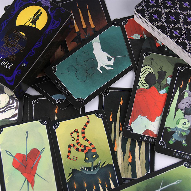Tarot karte Noćna mora prije Božića Tarot stolna igra Englesko proricanje Tarot Obiteljska zabava Karte za igranje