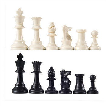32 τμχ Ξύλινα κομμάτια σκακιού Πλήρεις Chessmen International Word Chess Set Chess Piece Ψυχαγωγικά αξεσουάρ