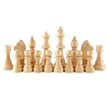 32 бр. Дървени шахматни фигури Пълни шахматни фигури Международен комплект за шах с думи Шахматни фигури Развлекателни аксесоари