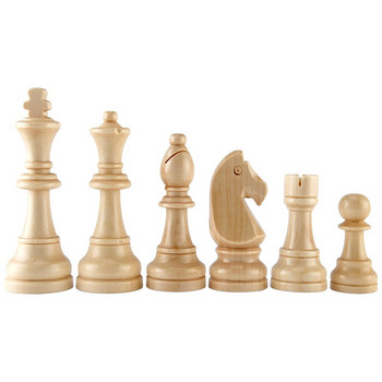 32 бр. Дървени шахматни фигури Пълни шахматни фигури Международен комплект за шах с думи Шахматни фигури Развлекателни аксесоари