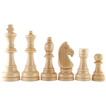 32 τμχ Ξύλινα κομμάτια σκακιού Πλήρεις Chessmen International Word Chess Set Chess Piece Ψυχαγωγικά αξεσουάρ