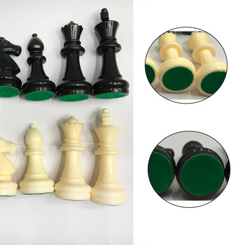 32 части 6,4 см шахматни фигури Възрастни деца Шахматни интелектуални играчки Пластмасови играчки за първенство по шахматни персонажи
