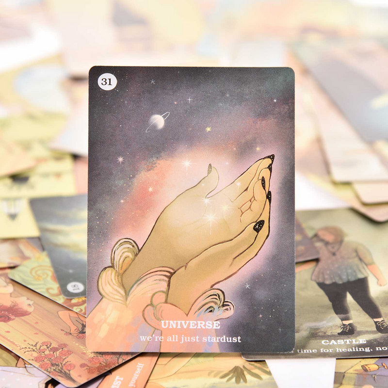 45 kaarti Uskuge oma maagiasse Oraakli tekk Tarot Meelelahutus Perekond Sõbrad Peod Lauamäng Tarot