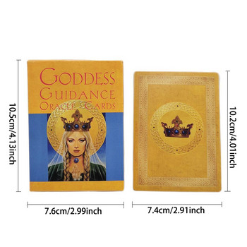 Богиня Oracle Cards 44 карти Fate Divination Tarot Card Deck за възрастни деца Семеен приятел Парти развлечение Настолна игра