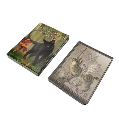 Fantasy Cats Oracle Cards Barátok Buli Asztali Játék Jóslás Sorsjáték 23 Tarot Kártya Családi Szórakozás Társasjáték