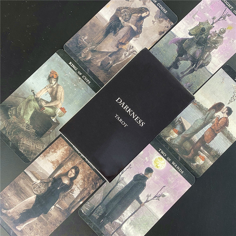Noua sosire Cărțile de tarot Qedavian Ghid de noroc Divinație Tarot Deck Joc de masă Joc de cărți