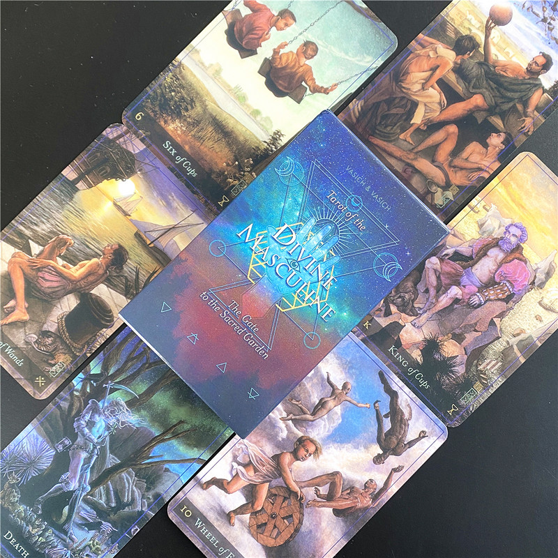 Noua sosire Cărțile de tarot Qedavian Ghid de noroc Divinație Tarot Deck Joc de masă Joc de cărți