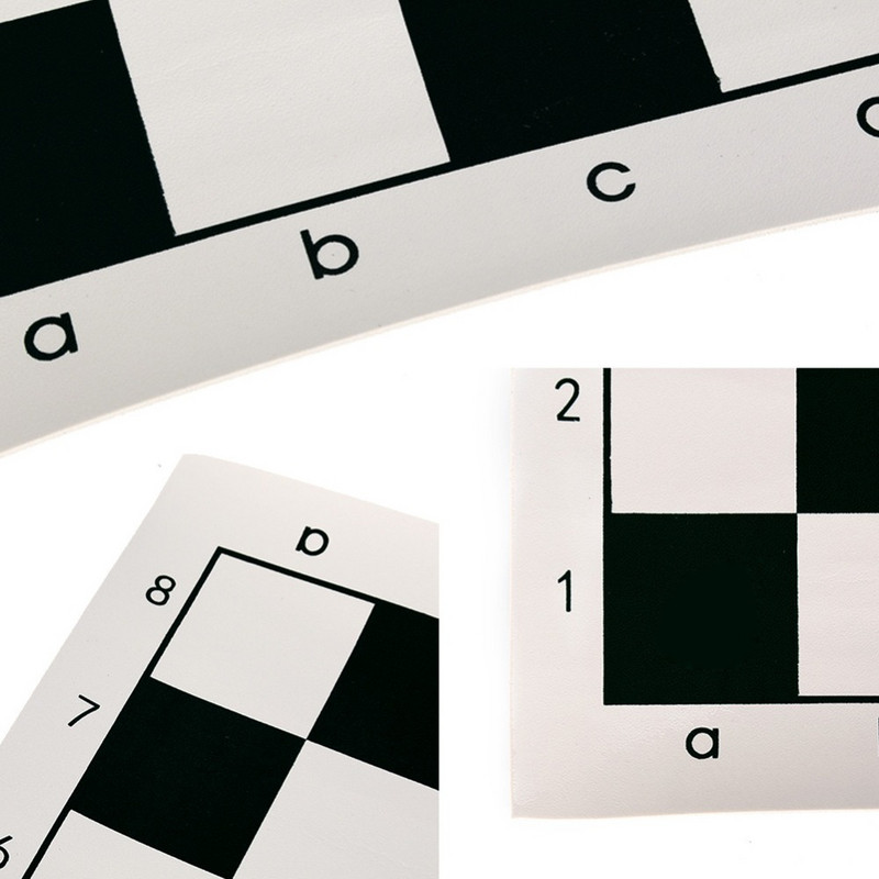 Nauja 34,5x34,5 cm / 42x42 cm medvilnės + PU odos turnyras, aukštos kokybės mokomoji šachmatų lenta, skirta vaikų lavinamiesiems žaidimams