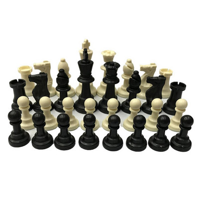 Wooden Chess Set 7.7cm King 32 Chess Pieces Figures Pawns Adults Children Tournament Game Toy Leisure Chess Toy Multiple Types