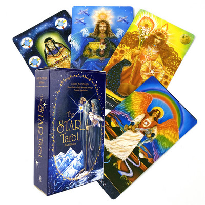 Ediția a 2-a The Star Tarot Deck Joc de masă pentru petrecere de petrecere a timpului liber Cărți de Oracle cu Ghid PDF