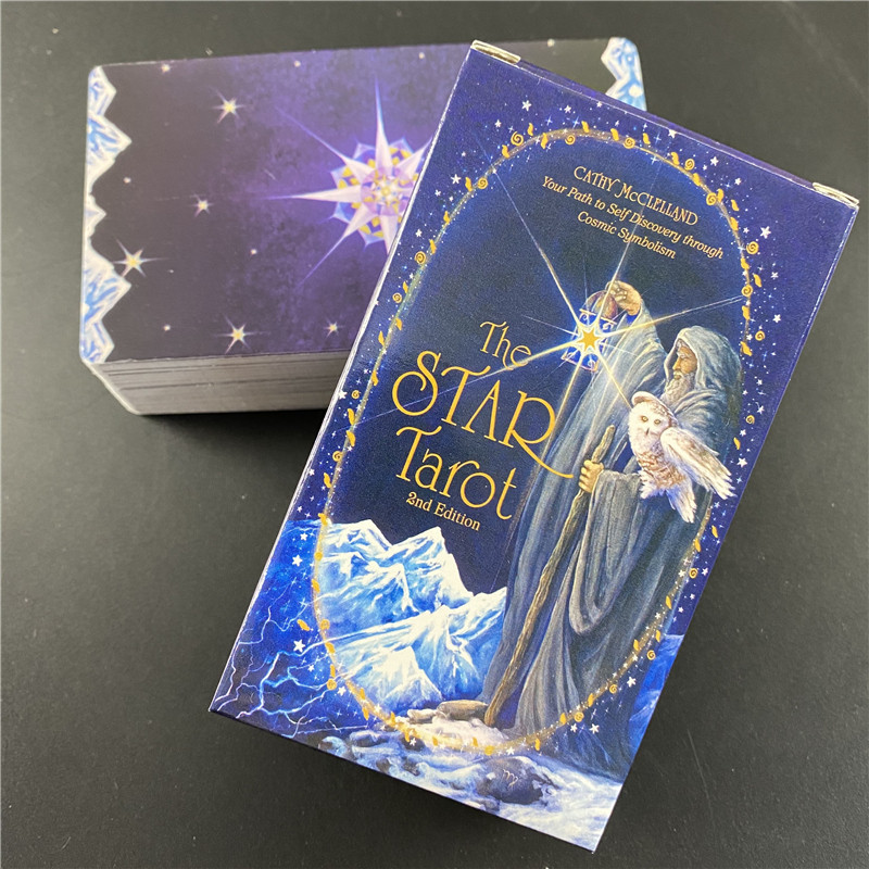 Ediția a 2-a The Star Tarot Deck Joc de masă pentru petrecere de petrecere a timpului liber Cărți de Oracle cu Ghid PDF