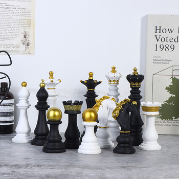 ΝΕΑ Ρητίνη σκακιστικά κομμάτια Επιτραπέζια παιχνίδια Αξεσουάρ Διεθνή Σκακιστικά ειδώλια Ρετρό Διακόσμηση σπιτιού Απλά Μοντέρνα Διακοσμητικά Σκακιού