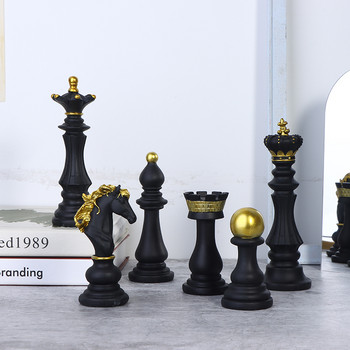 ΝΕΑ Ρητίνη σκακιστικά κομμάτια Επιτραπέζια παιχνίδια Αξεσουάρ Διεθνή Σκακιστικά ειδώλια Ρετρό Διακόσμηση σπιτιού Απλά Μοντέρνα Διακοσμητικά Σκακιού