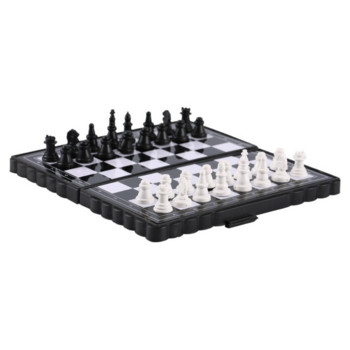 Επιτραπέζιο παιχνίδι 1 σετ Mini International Chess Folding Magnetic Plastic Chessboard Portable Kid Toy Portable