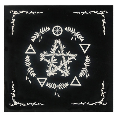 Tarot-kaardi laudlina Pentagrammi ennustamise altaririie velvetist/lausriidest pasjansile Tarrokaardi kaitseriie