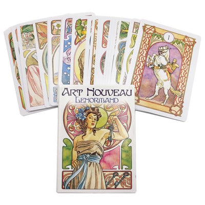 Jūgendstils Lenormand Oracle Deck ģimenes ballīte Noslēpumaina zīlēšana Likteņa spēle Taro kārtis Galda spēles Izklaide Spēlē