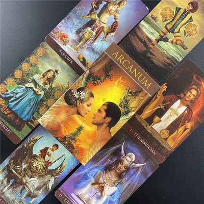 Tarot del Fuego Cards Tarot for Deck Oracles Guide Game Toy Fournier Tarot del Fuego por Ricardo Cavolo Baraja de Color Azul