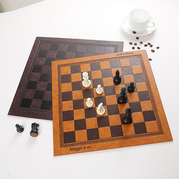 2022 Νέα δερμάτινα διεθνή επιτραπέζια παιχνίδια σκακιού Mat Checkers Universal Chessboard