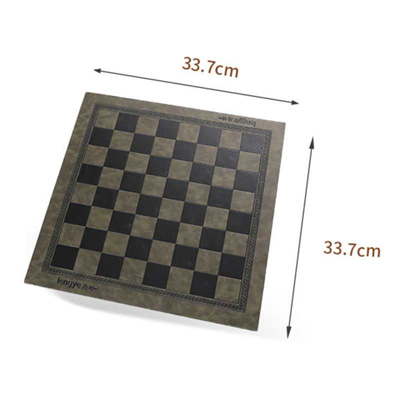 2022 Νέα δερμάτινα διεθνή επιτραπέζια παιχνίδια σκακιού Mat Checkers Universal Chessboard