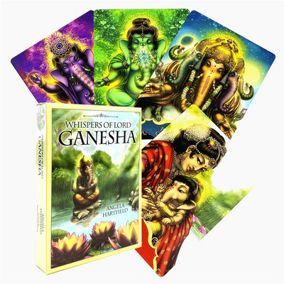 Κάρτα Tarot for Whispers of Lord Ganesha Oracle Επιτραπέζιο παιχνίδι καρτών Tarot Deck πλήρης αγγλική έκδοση