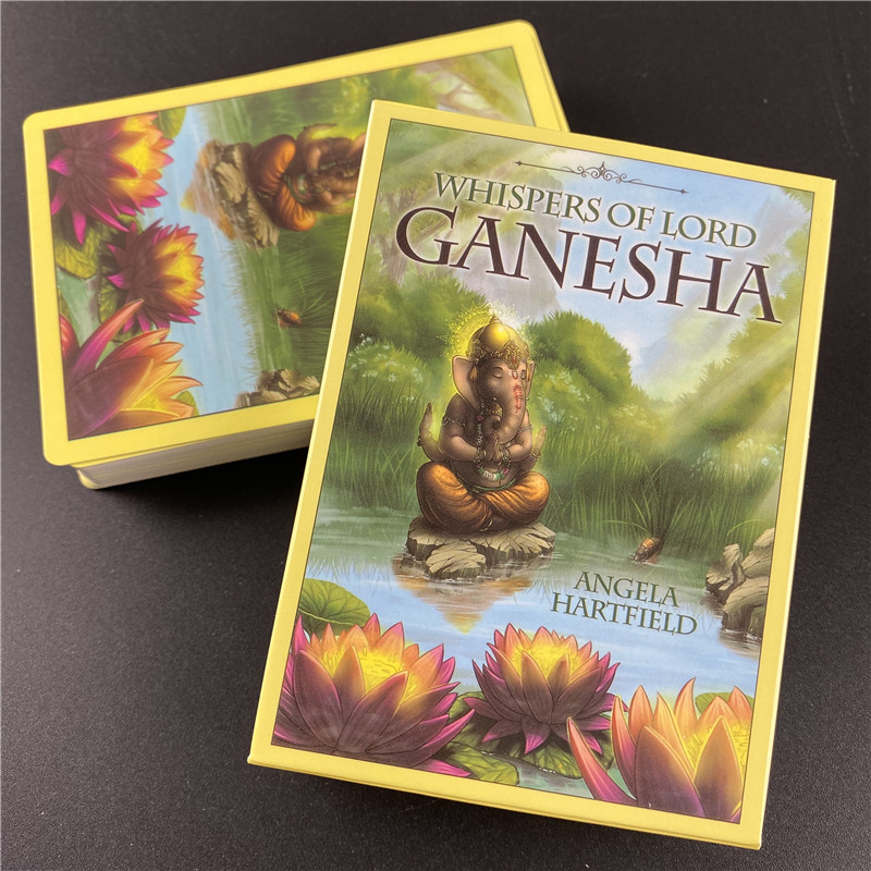 Tarot kártya Lord Ganesha Oracle suttogásaihoz Társasjáték Tarot Pakli teljes angol verzió